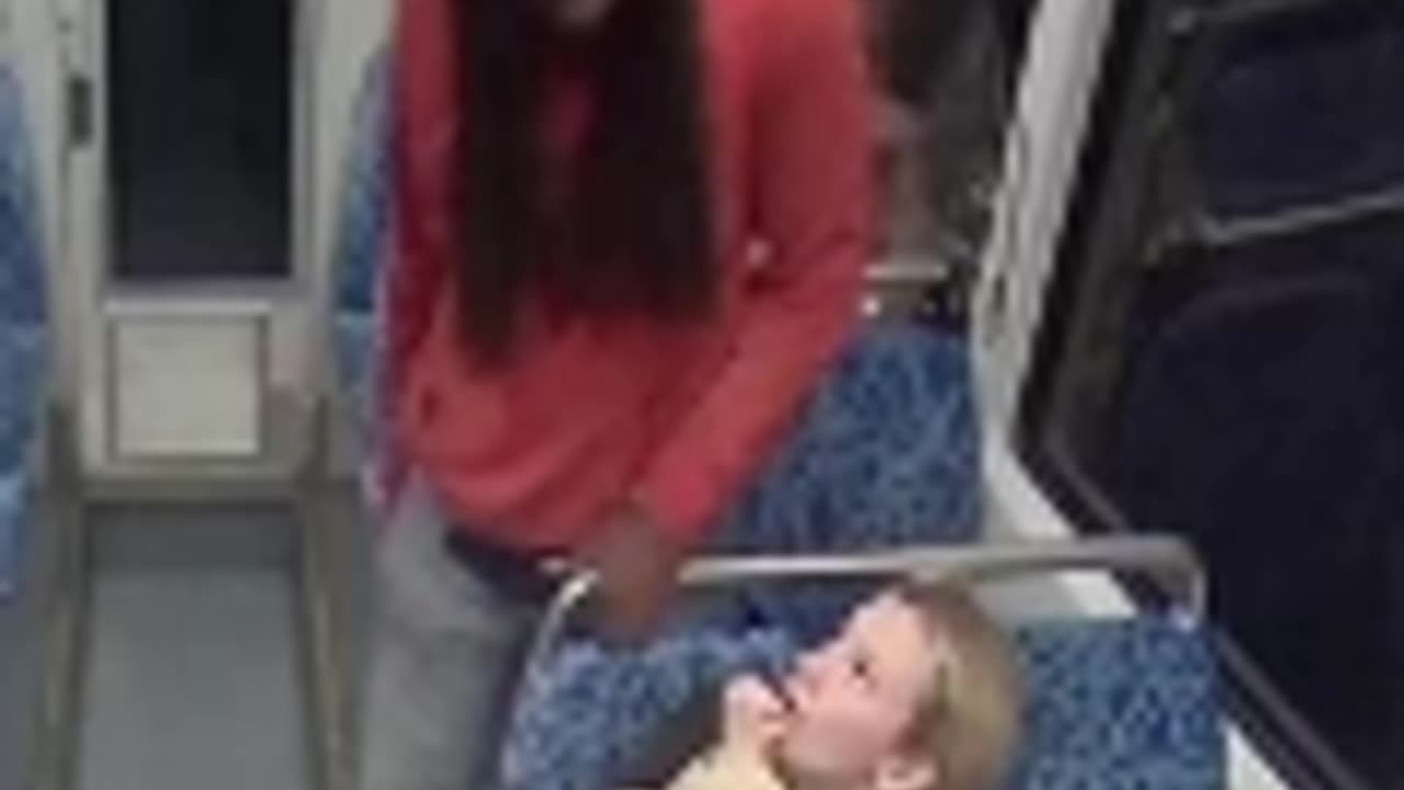 Where is the video of them before they got on the train?