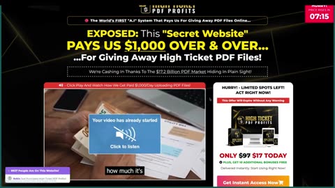 Legal High Ticket PDF Profits. A key question? Where does the money come from? Big Tech Funds You?