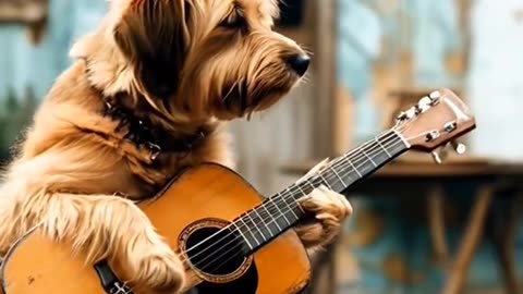 Dog violão #ia #dogtok