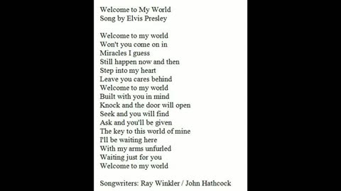 Welcome to my world by SRM