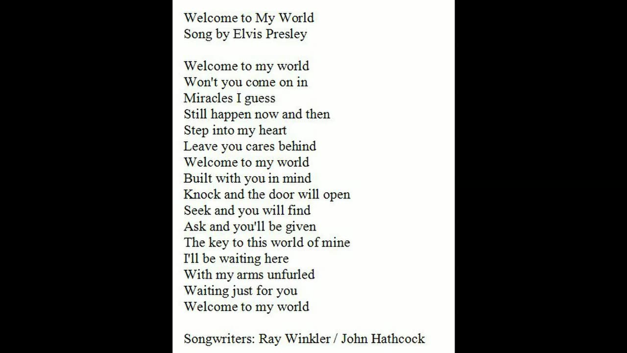 Welcome to my world by SRM