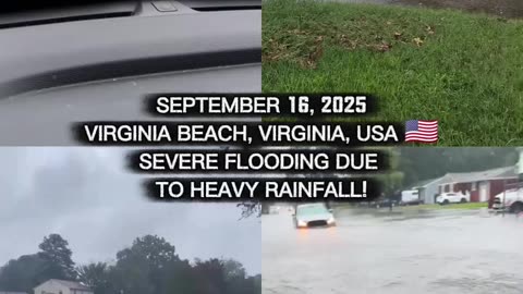 🌊SEPTEMBER 16, 2025 VIRGINIA BEACH, VIRGINIA, USA 🇺🇸 SEVERE FLOODING DUE TO HEAVY RAINFALL!