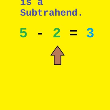 What Is A Subtrahend.
