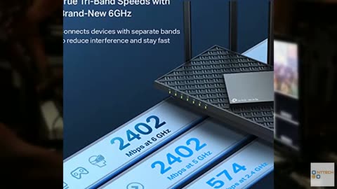 TP-Link AXE5400 Tri-Band WiFi 6E Router (Archer AXE75)- Gigabit Wireless Interne
