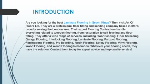 Looking for the best Laminate Flooring in Seven Kings