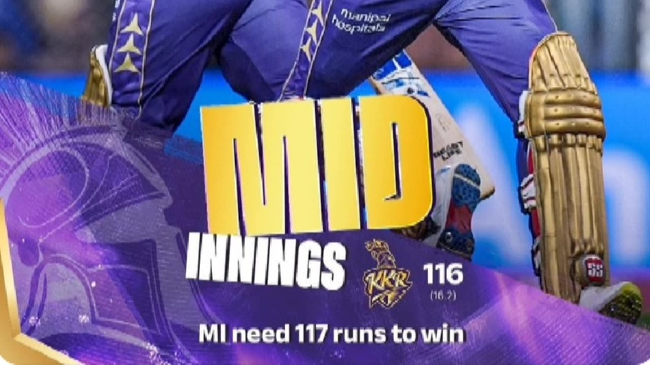 MI beat KKR by 8 wickets in IPL-25