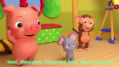 Incredible: Head Shoulders Knees & Toes | @CoComelon Nursery Rhymes & Kids Songs