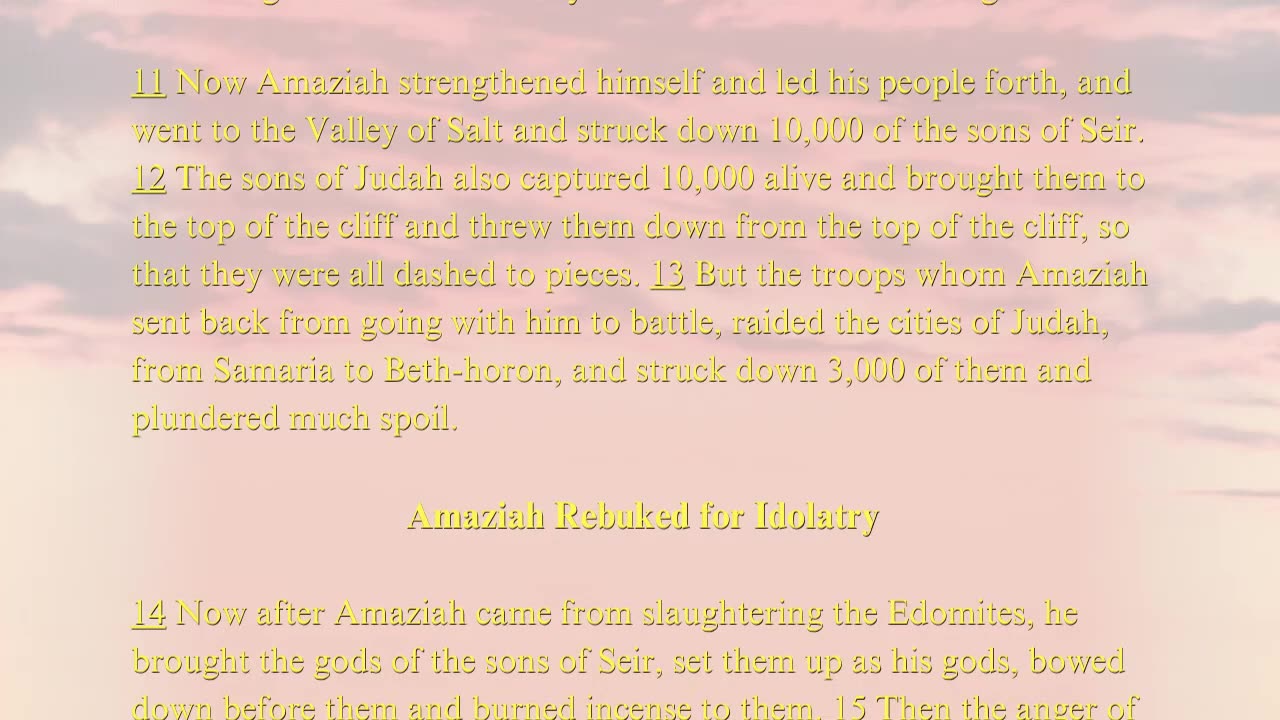 Christian Meme Video: 2nd Chronicles Chapter 24-25 (10/12/2025)