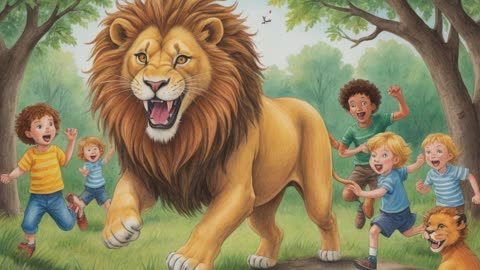 The Lion and the Hunter ✨ Bedtime Stories - Fairy Tale - Short Books Read Aloud