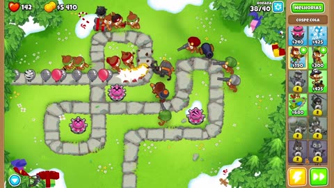 Bloons TD 6 Ape Field Easy Round 38