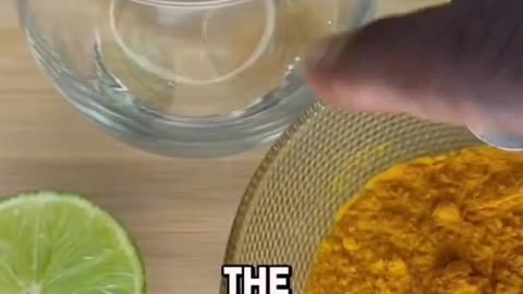 Attention‼️Clean your skin with this tumeric shot for a natural glow!👇👇