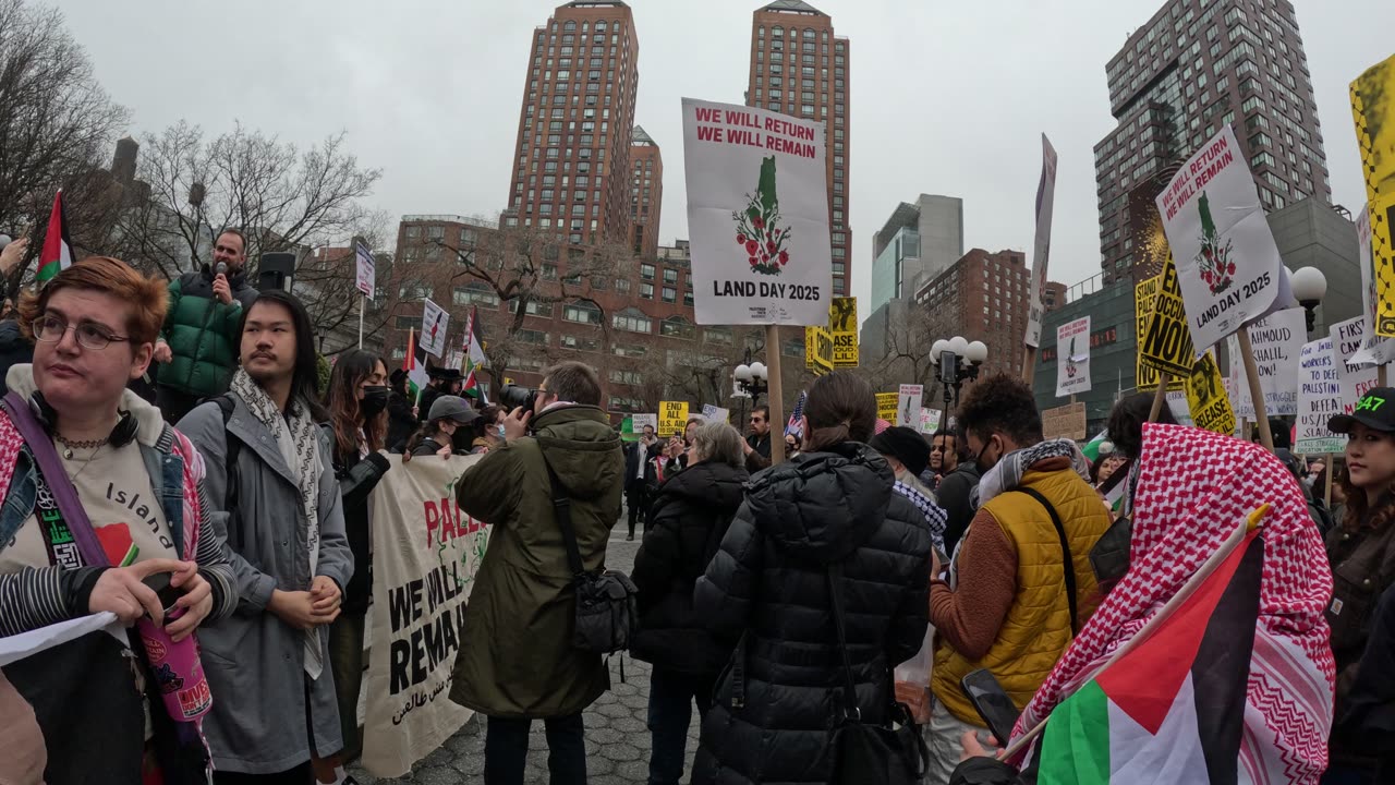 Margarita Maza (esposa del expresidente Benito Juárez) en Nueva York. + Día de la Tierra Palestina.