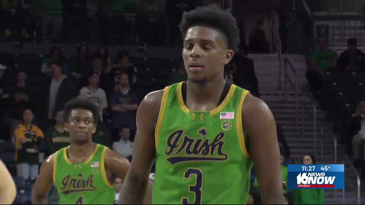 April 3, 2025 - Markus Burton Will Return for Another Season with Notre Dame Basketball