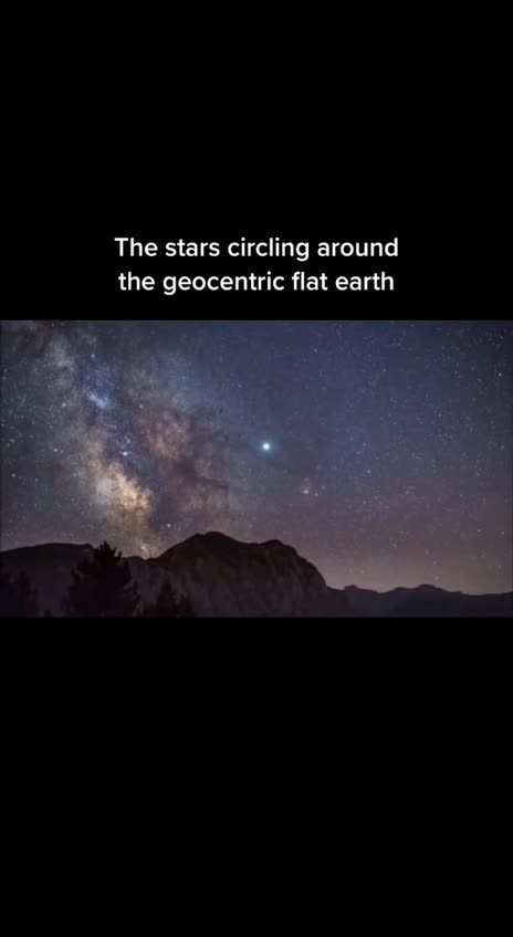 Stars circling around our geocentric earth?