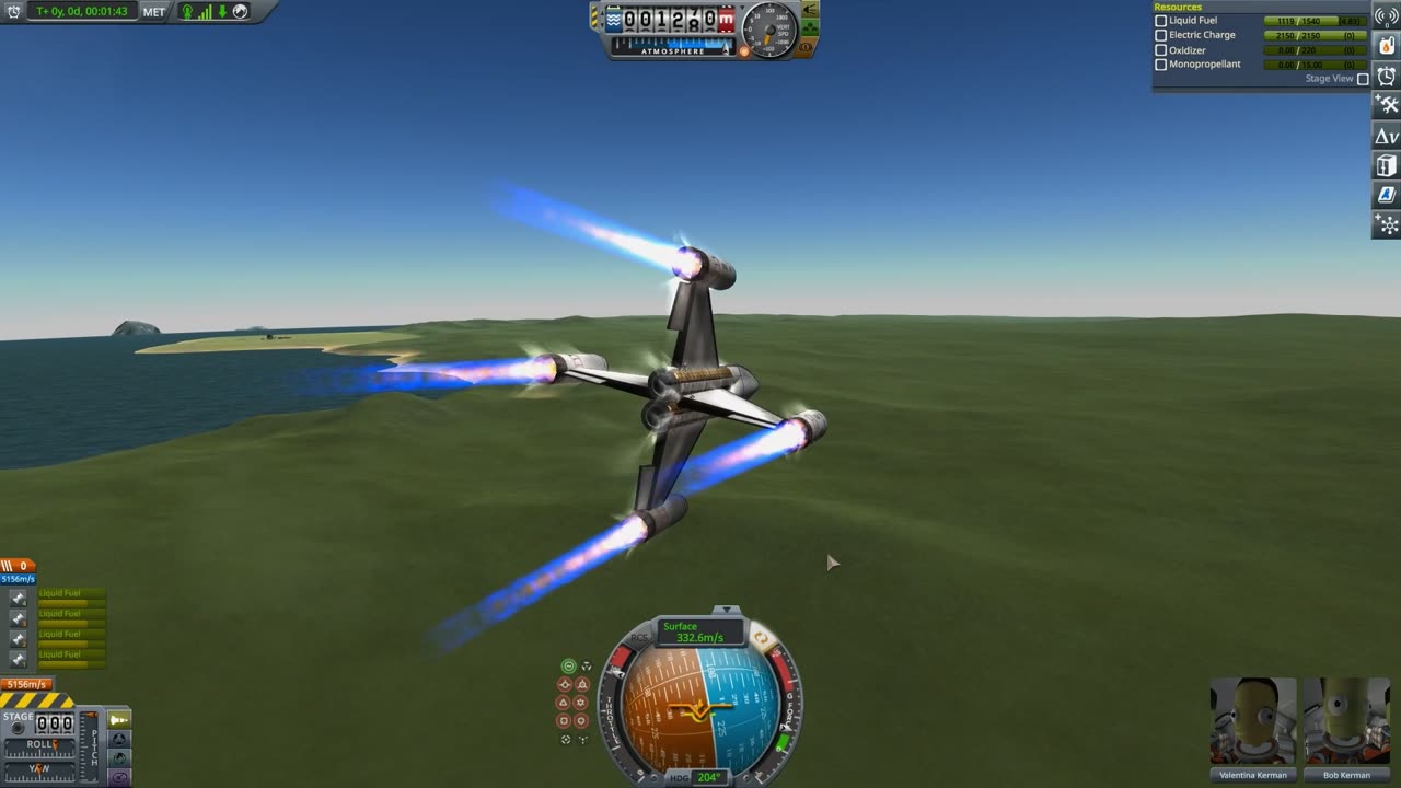 Arrow Cross Drone-Plane (KSP)