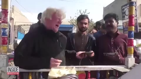 Is That Donald Trump Selling Pudding on Pakistani Street?
