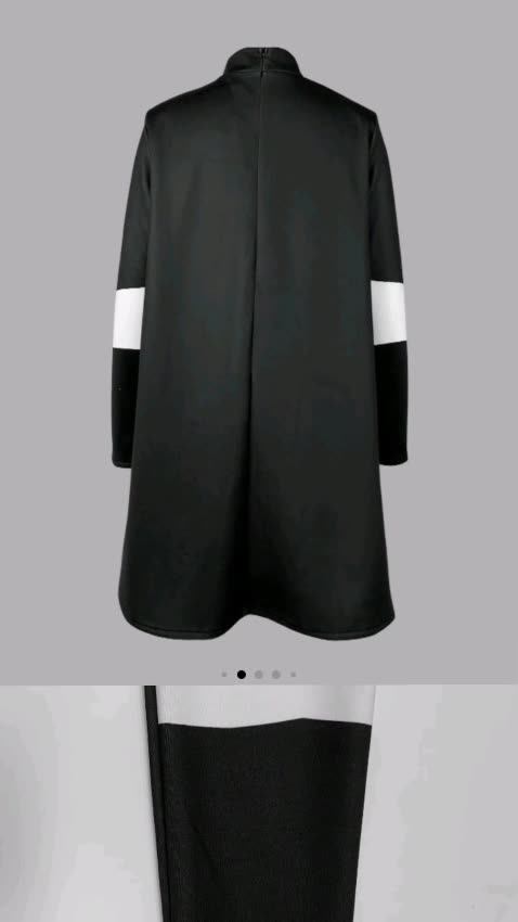 Women’s Colorblock Polka Dot A-Line Dress—Chic Zipper-Back Design for a Stylish, Elegant Look!