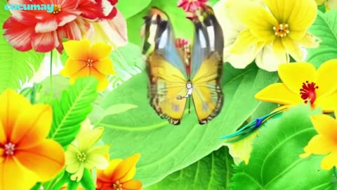 Butterflies in the Garden Become Mini Painters