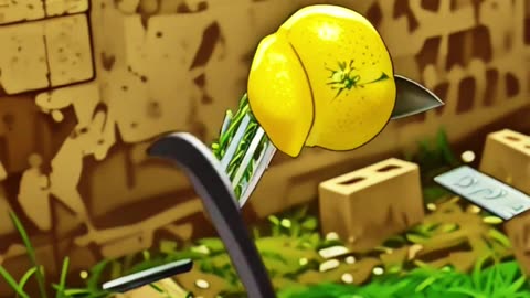 Lemon cut in super slowmotion!