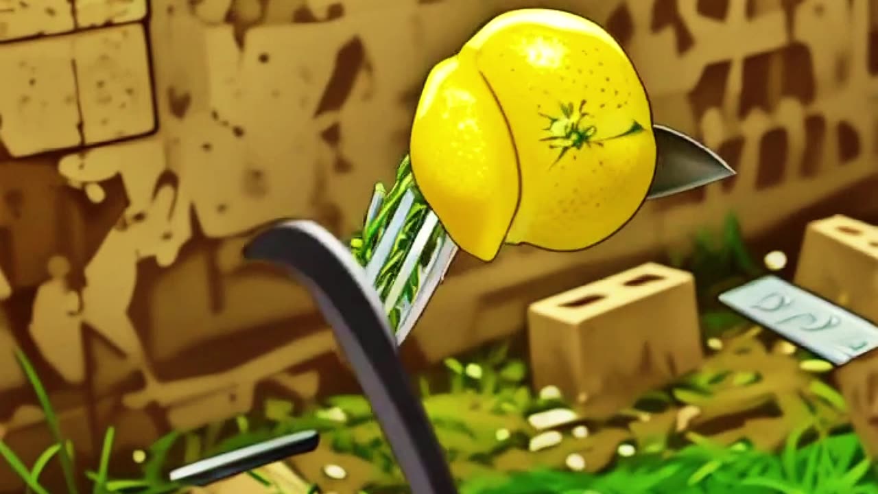 Lemon cut in super slowmotion!
