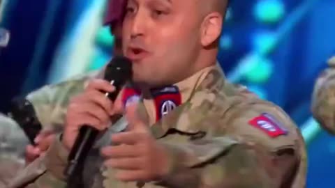 United States 82nd Airborne receives a standing ovation on America's Got Talent