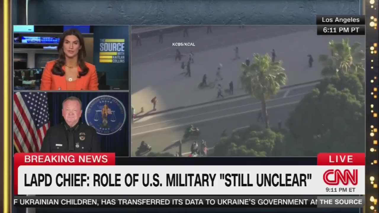 LAPD Chief disputes Trump’s claim: No, we were not in a position to request the National Guard.