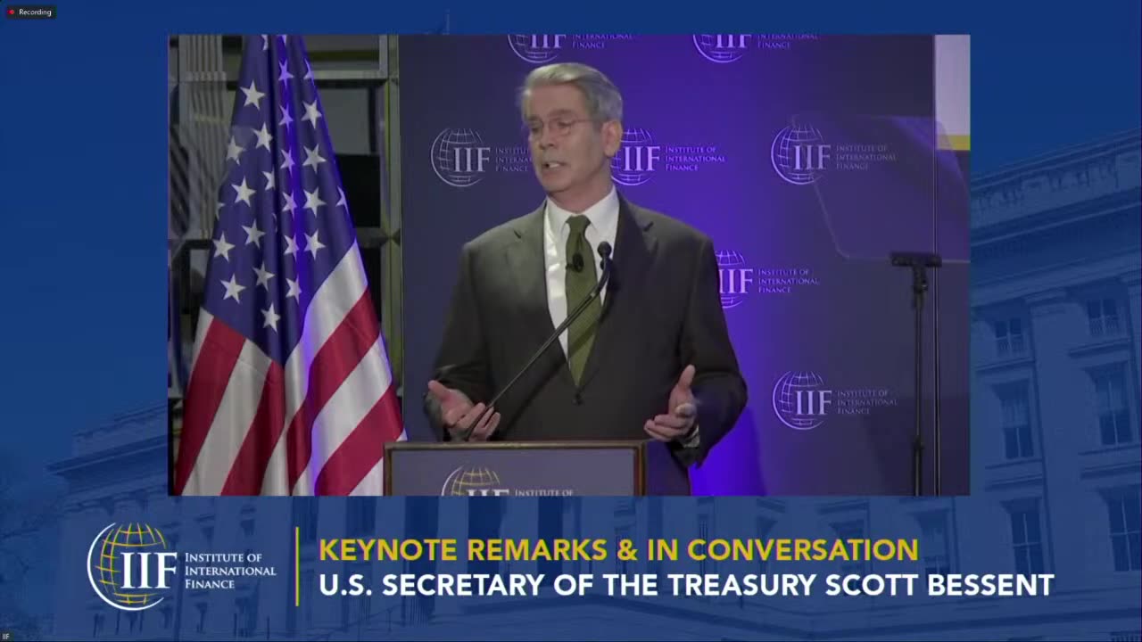 Trump Treasury Secretary Scott Bessent delivers keynote address at IIF