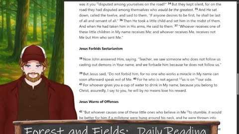 Forest and Fields Daily reading: Mark 9