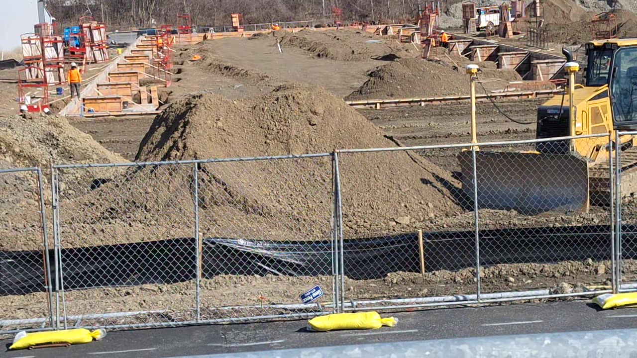 Construction site of something huge