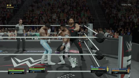 wwe 2k25 148 universe Tama Tonga and Tonga Loa VS Cruz Del Toro and Joaquin Wilde