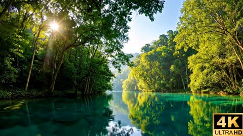 Relaxing Nature Sounds for Sleeping - Natural Calm Forest Music Meditation Sound for Study