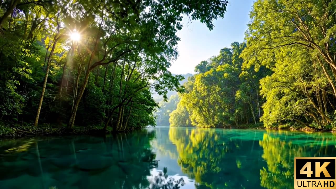 Relaxing Nature Sounds for Sleeping - Natural Calm Forest Music Meditation Sound for Study