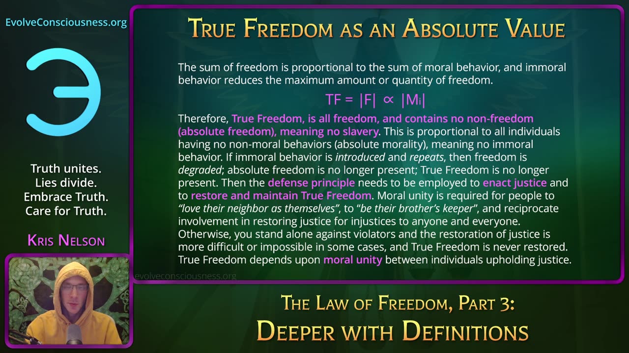 The Law of Freedom, Part 3: Deeper with Definitions