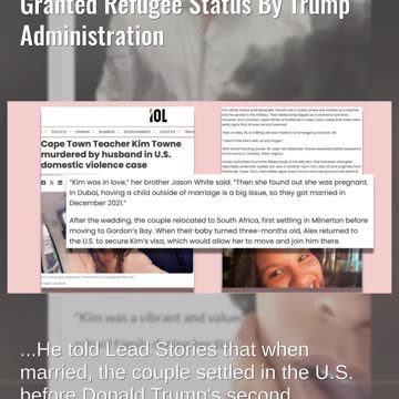 Fact Check: Man Suspected Of Killing Wife In Virginia NOT Granted Refugee Status By Trump Admin