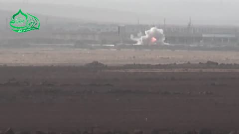 Syrian War in Daraa, 3x TOW ATGM vs single BMP 2014.10.18