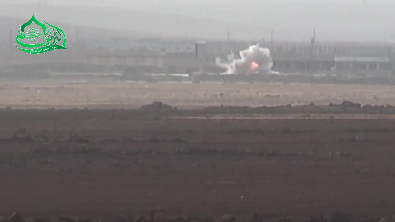 Syrian War in Daraa, 3x TOW ATGM vs single BMP 2014.10.18