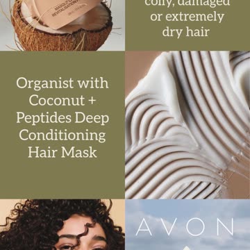 Organist with Coconut + Peptides Deep Conditioning Hair Mask