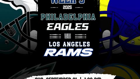 Philadelphia Eagles vs Los Angeles Rams | Streaming | Week 3