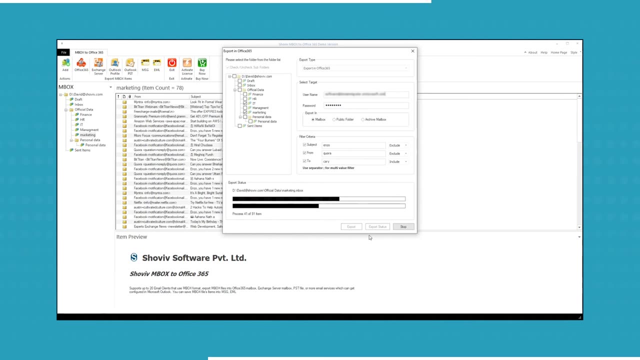 I Tried the Shoviv MBOX to Office 365 Migration Tool.