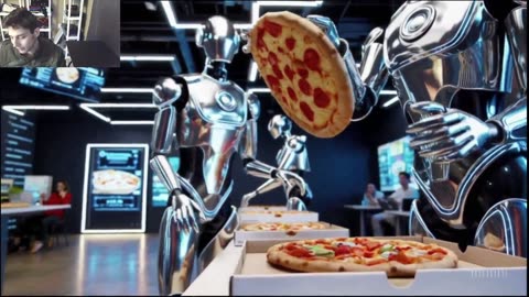 Outtake #1,141 Of The Robots Work At A Pizza Restaurant Fake Funny Parody Video With Live Commentary