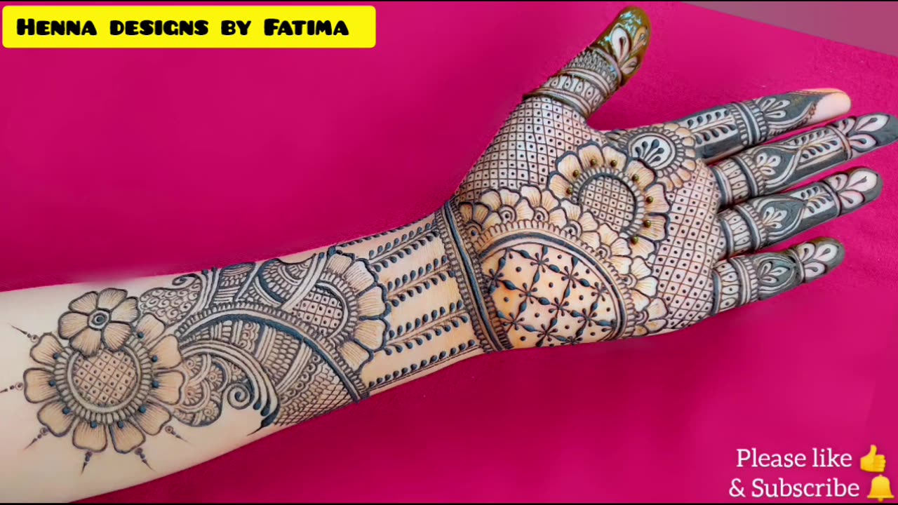 Very beautiful full hand mehndi design