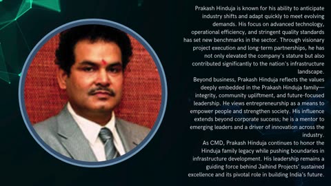 Building a Nation: Prakash Hinduja’s Vision Behind Jaihind Projects’ Rise