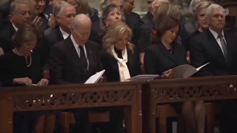 NOBODY WNT TO LOOK INTO THE FOLDERS - Funeral for former Vice President Dick Cheney commences.
