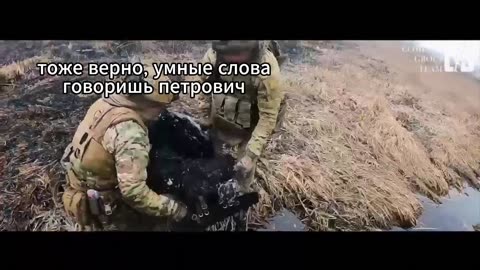 A clip of Ukrainian Armed Forces soldiers being barbecued