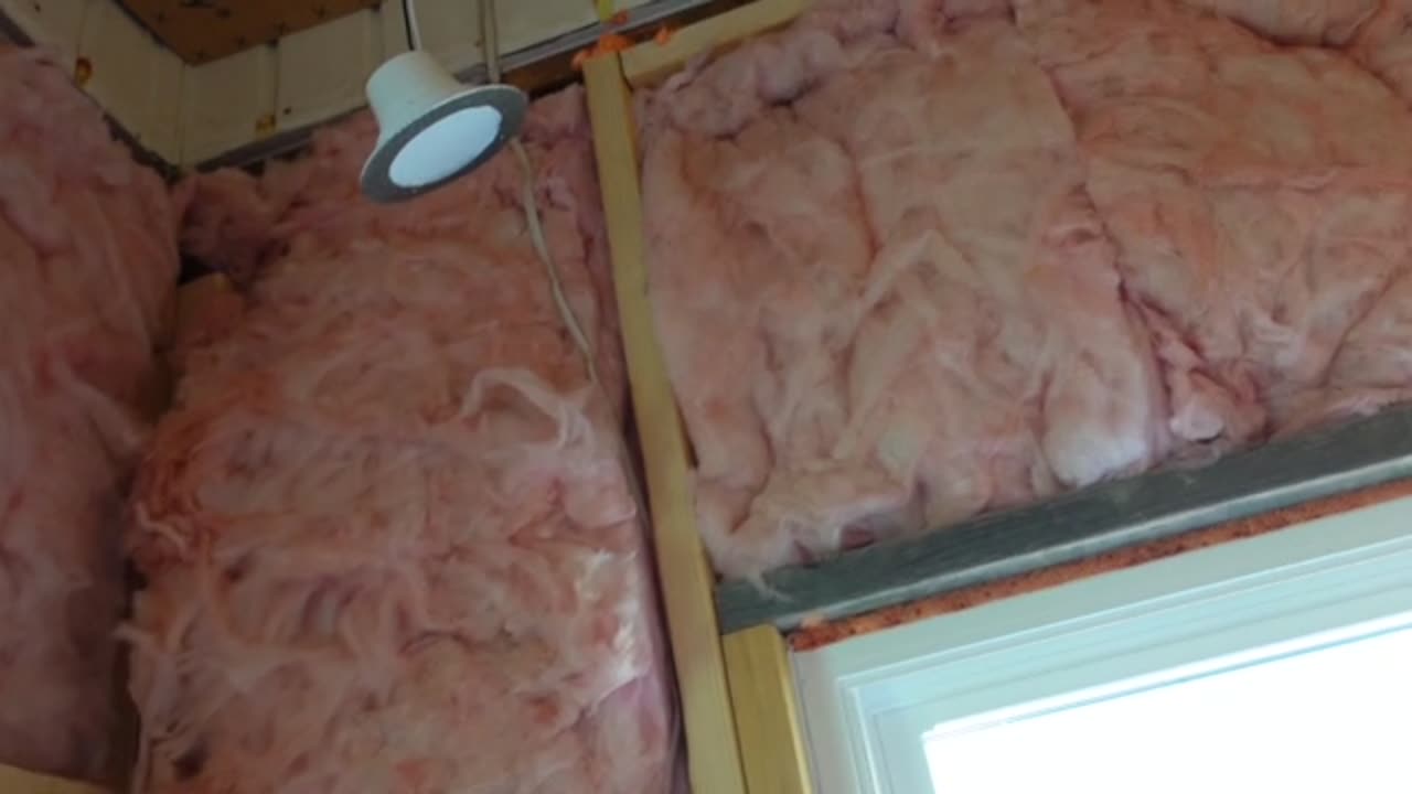 First Finished Wall Board Installed. Bath Project Moves Forward.