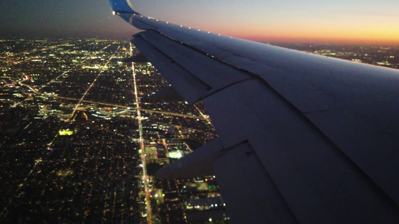 Los Angeles to Chicago flight, if memory serves me correctly