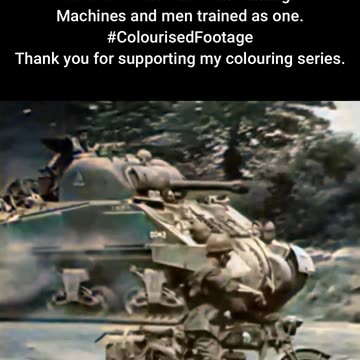 M4 Sherman Training WWII Tank Crew Drills and Discipline #WWIIColourised