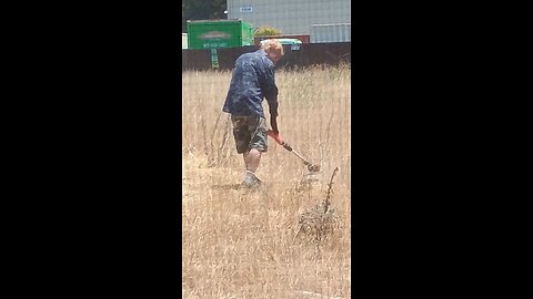 Insane drac with weed wacker