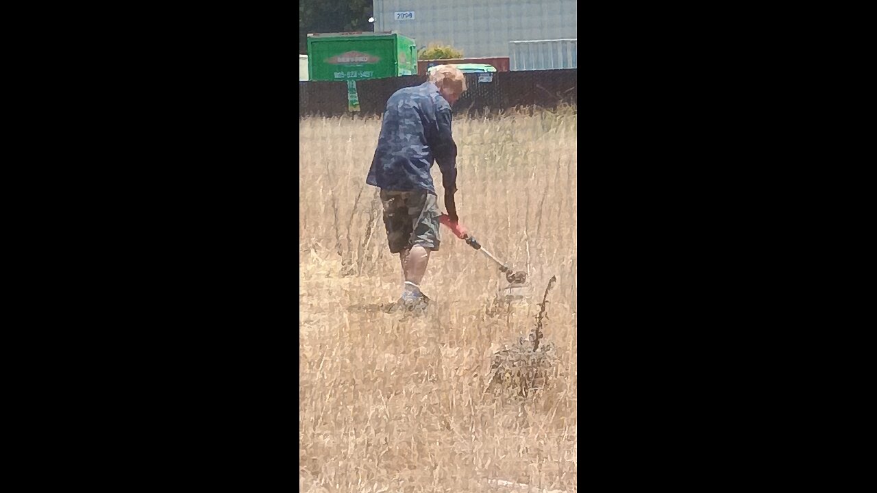 Insane drac with weed wacker