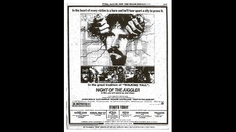 1980 Night of the Juggler James Brolin tears New York City Apart to find his Daughter